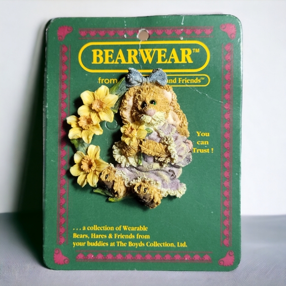 Boyds Bears Bearwear  Bunny Rabbit Friendship Pin #26020 (1995) - Picture 2 of 6